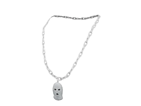 Platinum Balaclava Necklace