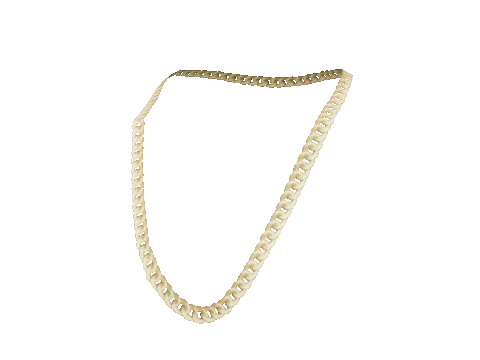 Gold Diamond Curb Chain