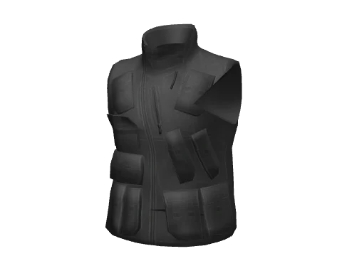 Black Pocket Vest