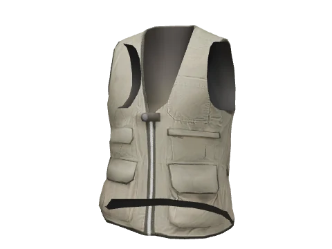 Beige Fishing Vest