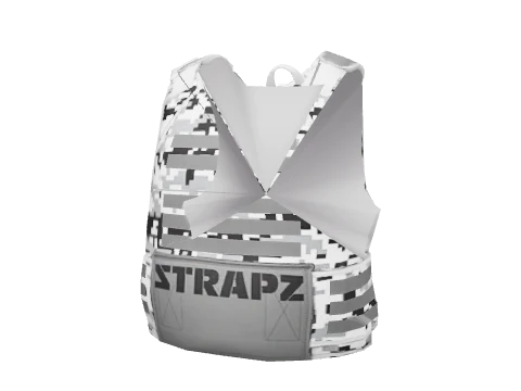 White Strapz Vest