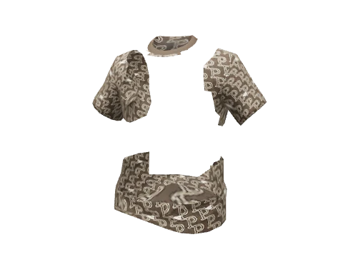 Brown Full Print T-Shirt