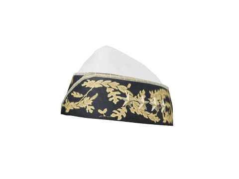 White & Gold Garrison Cap
