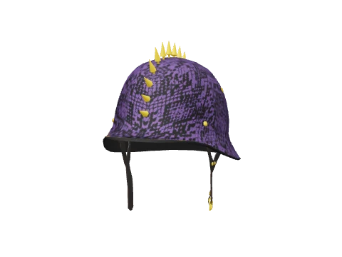 Purple Snakeskin Spiked