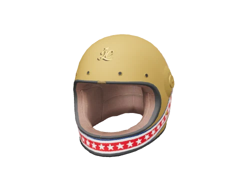 Gold JC Helmet