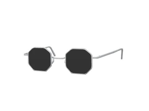 Silver/Black Octagonal