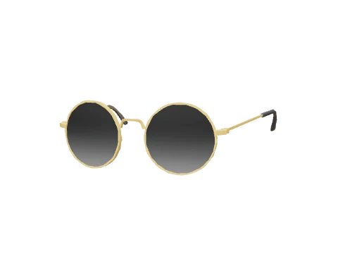 Gold & Black Round