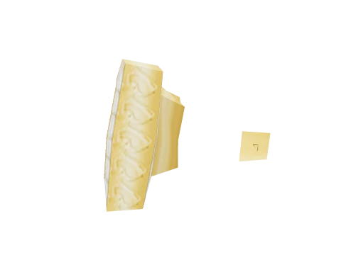Gold Illusion Square Stud (R)