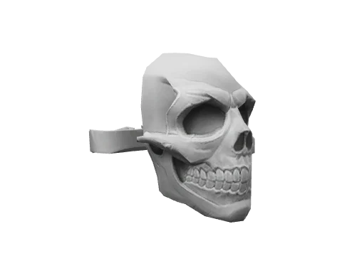 Silver Skull Stud (L)