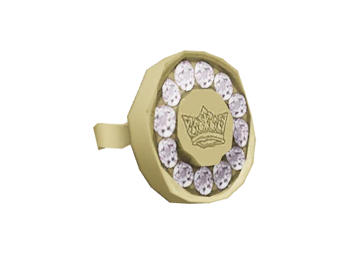 Gold Circle Stud (L)
