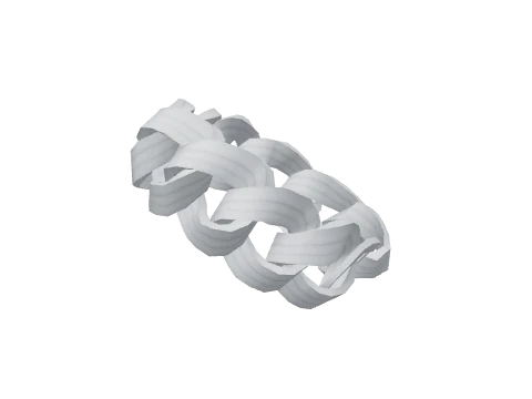 Thick Silver Chain Bracelet (R)
