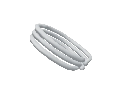 Silver Bangle Cuff Bracelet (R)