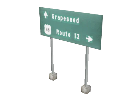 cs2_roads_sign_16_lod, a GTA V map model