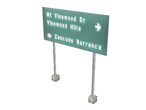 cs6_roads_sign_22_lod, a GTA V map model