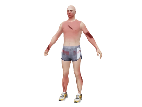 RunOverByVehicle, a GTA V damage pack or decal