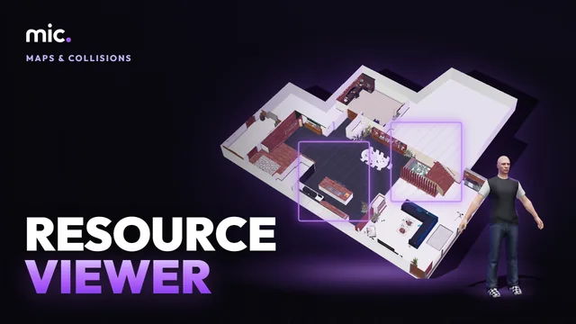 Resource Viewer: See a FiveM map or MLO resource in 3D as the game places it, without starting GTA: its interior, props, collision, portals, lights and doors, and walk it.