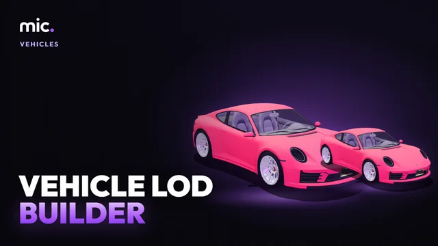 Vehicle LOD Builder: Give an addon car that has only its high model its medium, low and very low LODs (L1, L2, L3) and its wheels', so it stops popping and eating FPS far away.